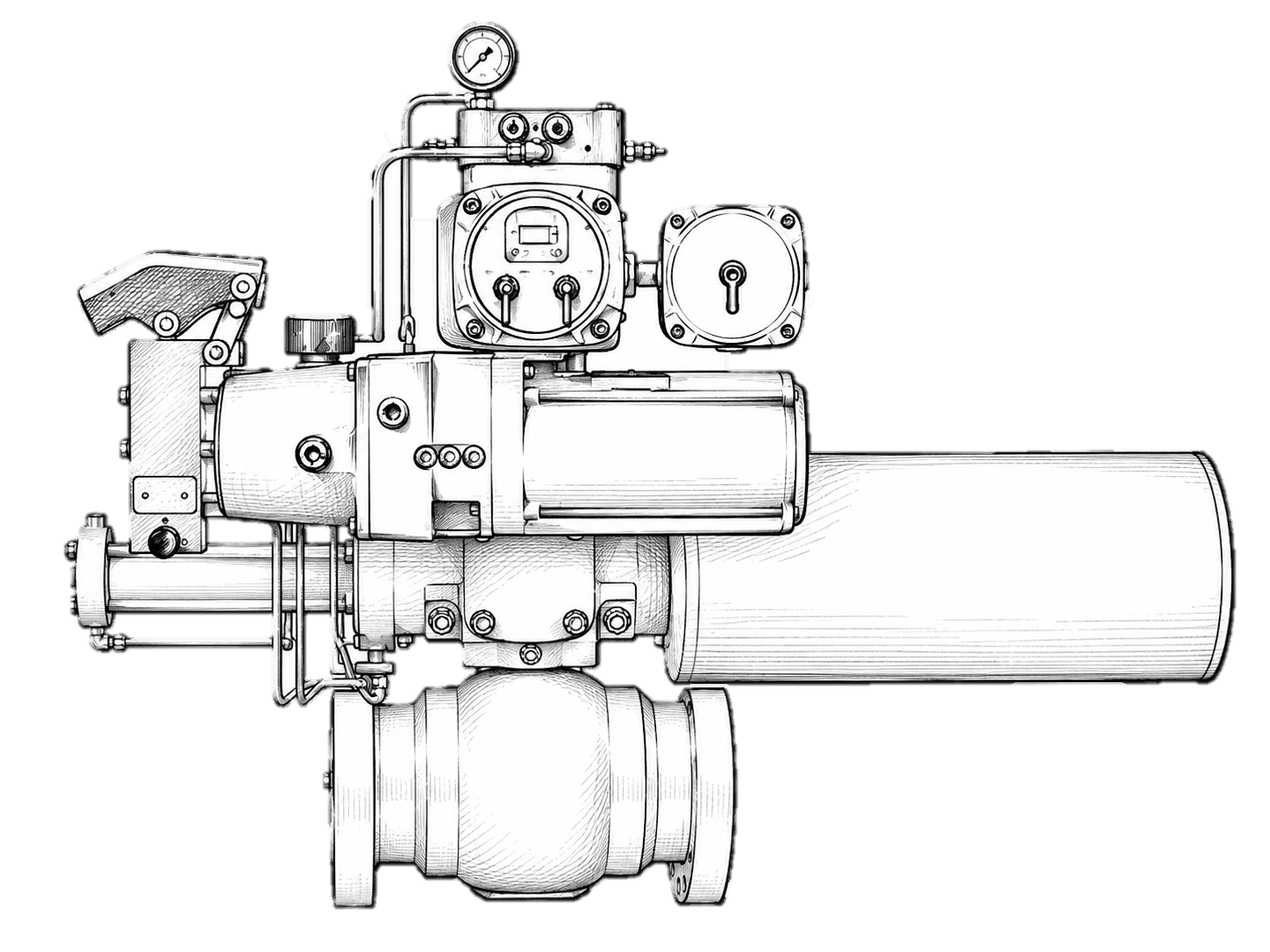 Actuator components illustration