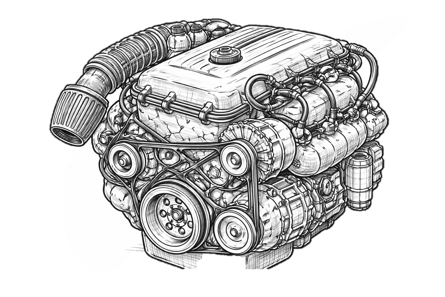 Automotive stamping illustration
